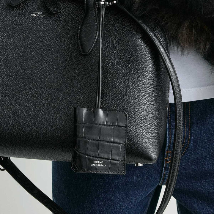 Croco-embossed keyring