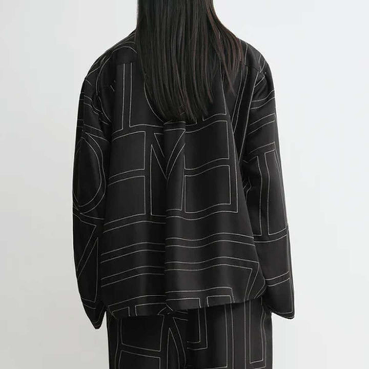 TOTEME - Monogram silk pj top