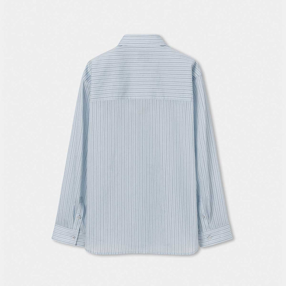 SOLID HOMME - Lyocell Nylon Stripe Shirt