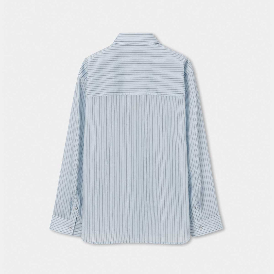 SOLID HOMME - Lyocell Nylon Stripe Shirt
