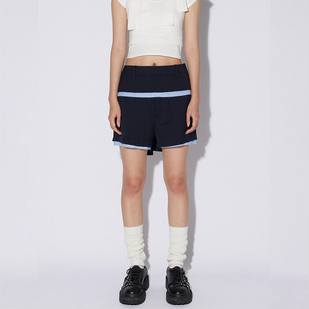 AMBUSH® - WOMENS LAYERED SUIT SHORT PANTS