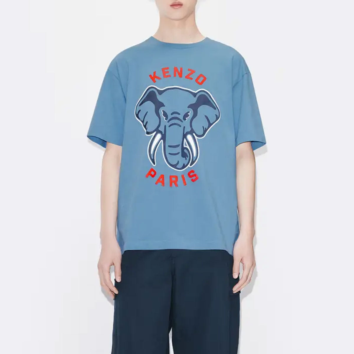 KENZO 'VARSITY JUNGLE' エレファント オーバー サイズ Tシャツ メンズ 