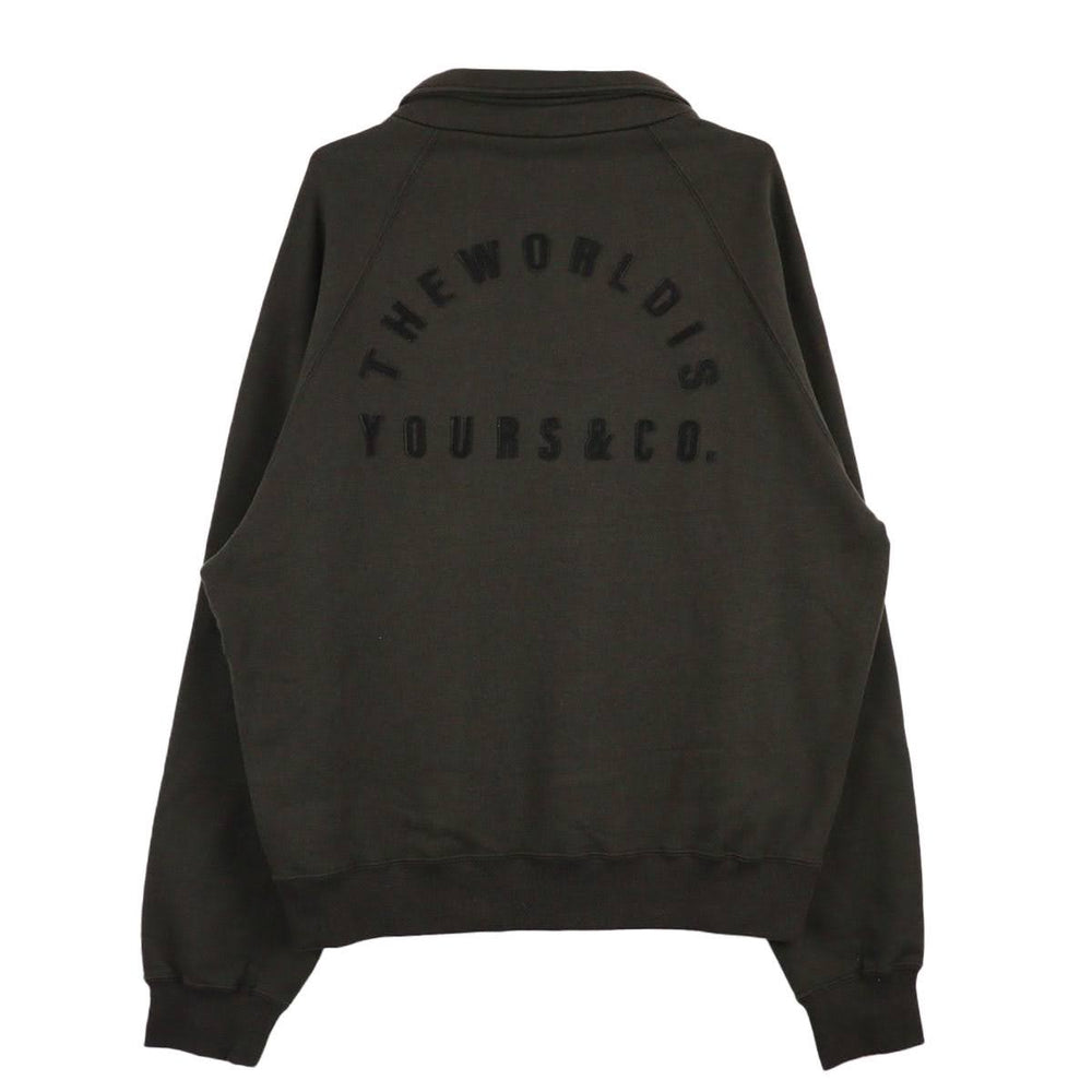 THE WORLD IS YOURS - Logo Patch Polo Sweatshirt