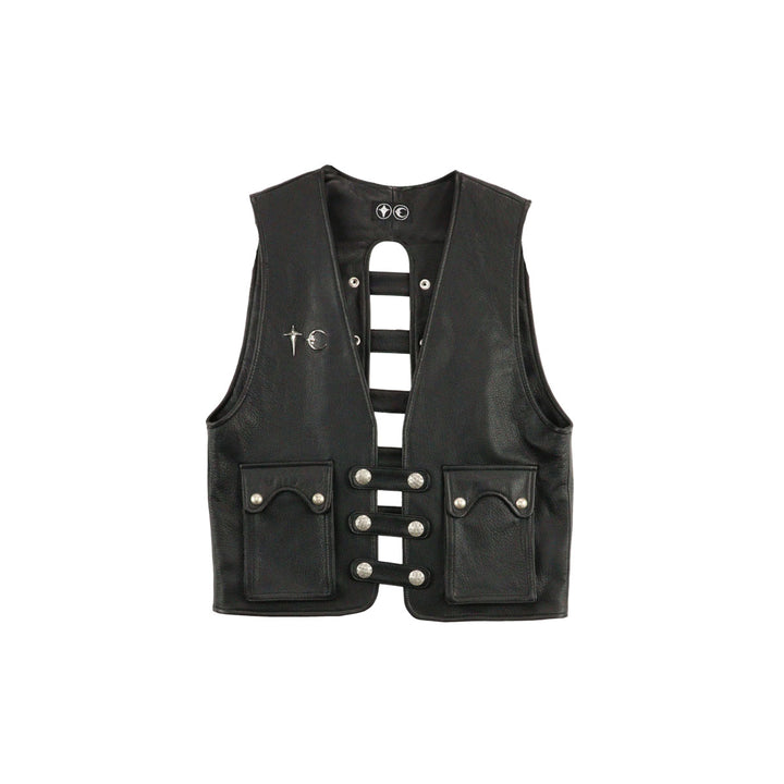 THUG CLUB - Goat Skin Leather Vest