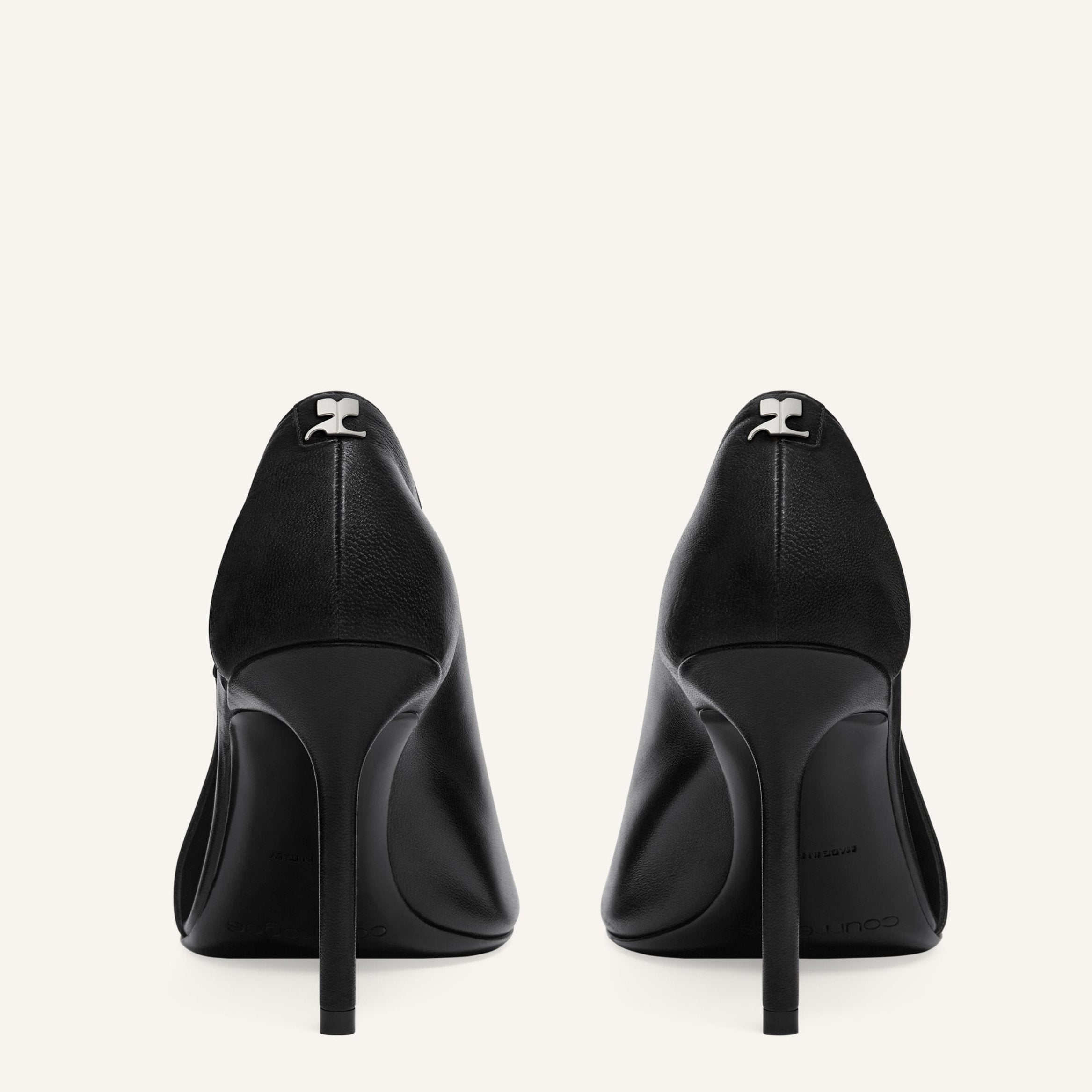 COURREGES 国内買付 OBLIQUE STRAP LEATHER STILETTOS Courreges 424 Oblique-Strap Leather Pumps | Saks Fifth Avenue