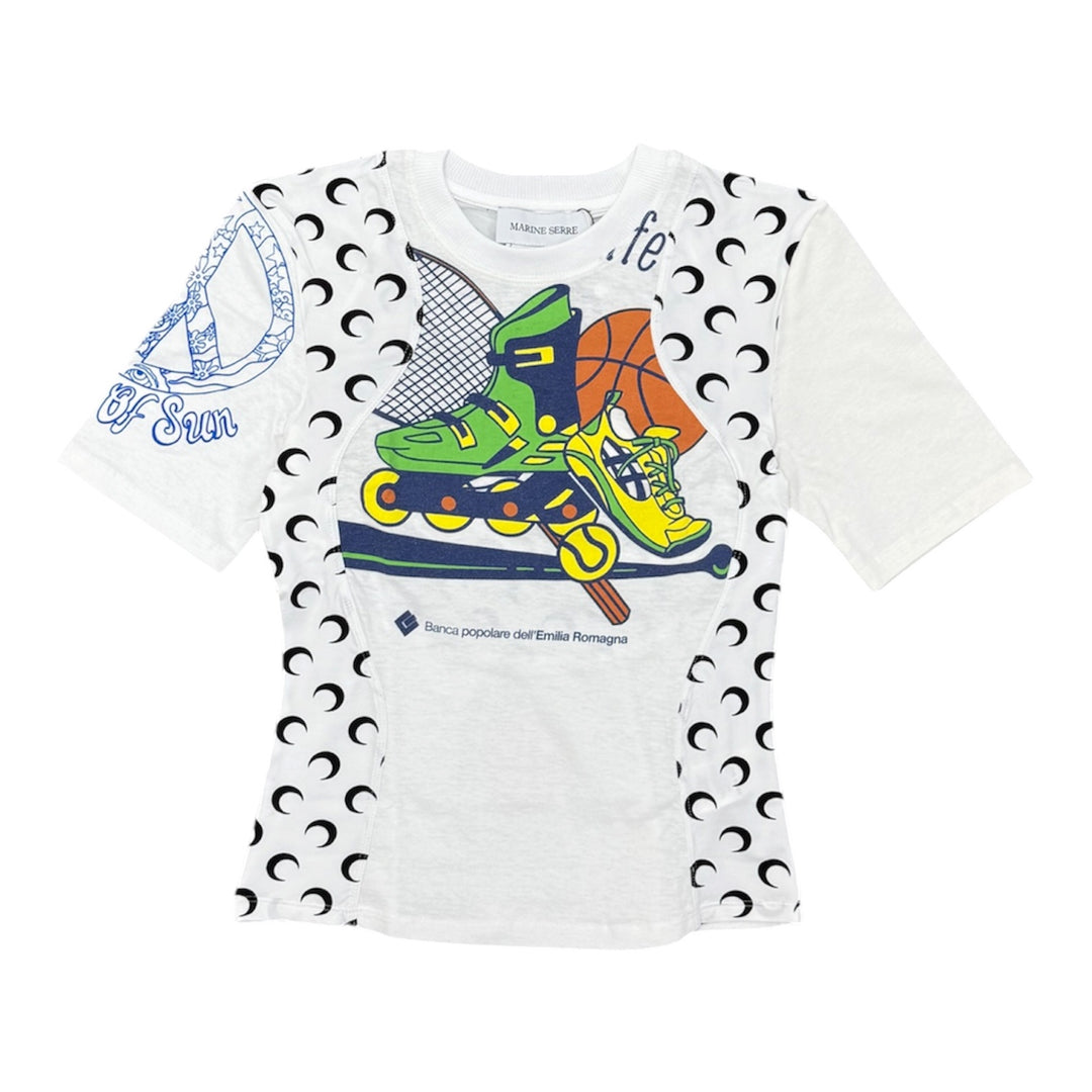 Marine Serre - UPCYCLED Graphic Jersey Baby Fit T-Shirt