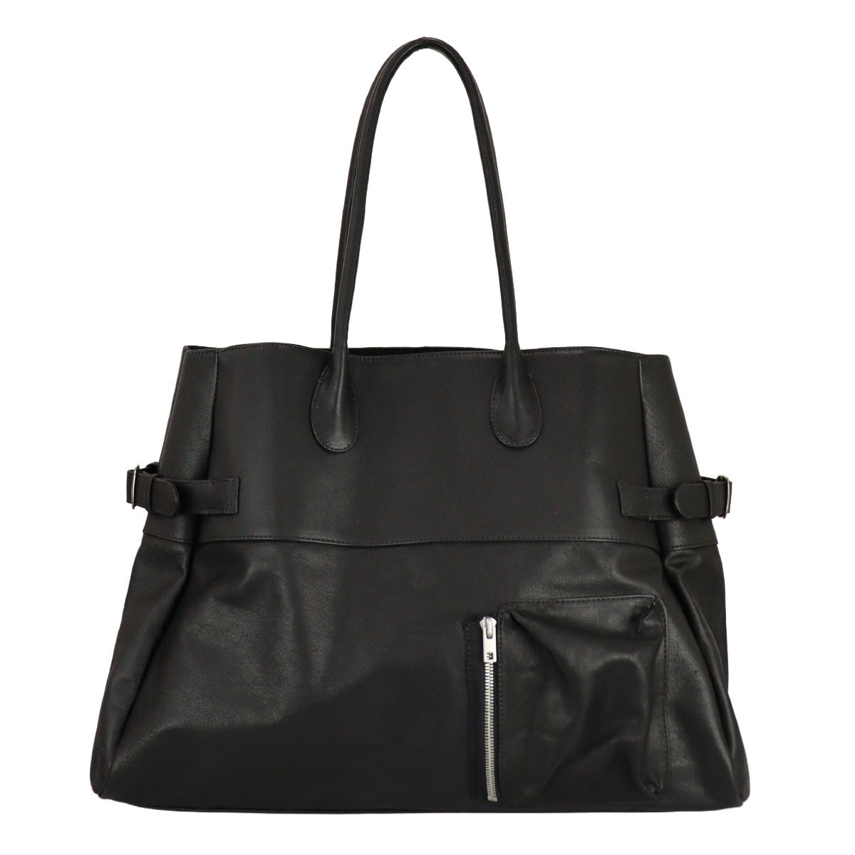 LEATHER BOMBER BAG