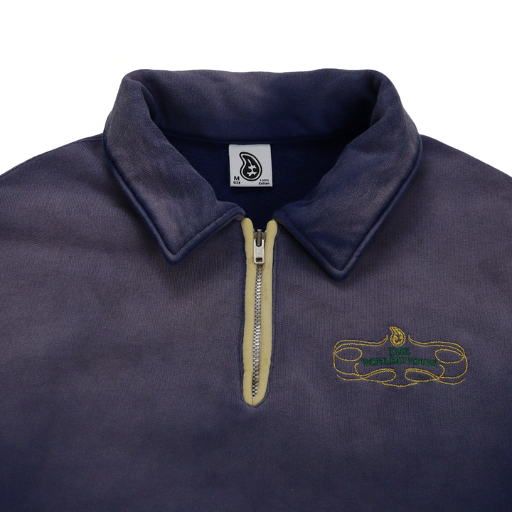 THE WORLD IS YOURS - Embroidery Harf zip trainer