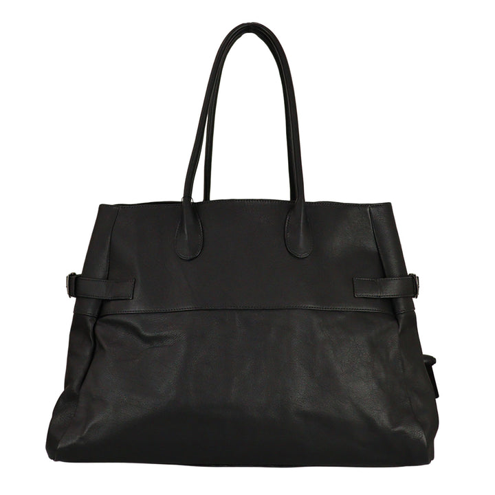 LEATHER BOMBER BAG