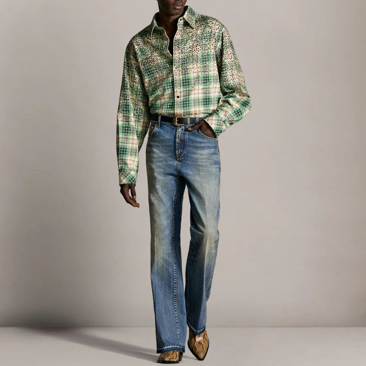 Crystal Oversized Western Flannel
