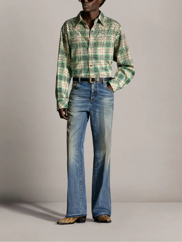 Crystal Oversized Western Flannel