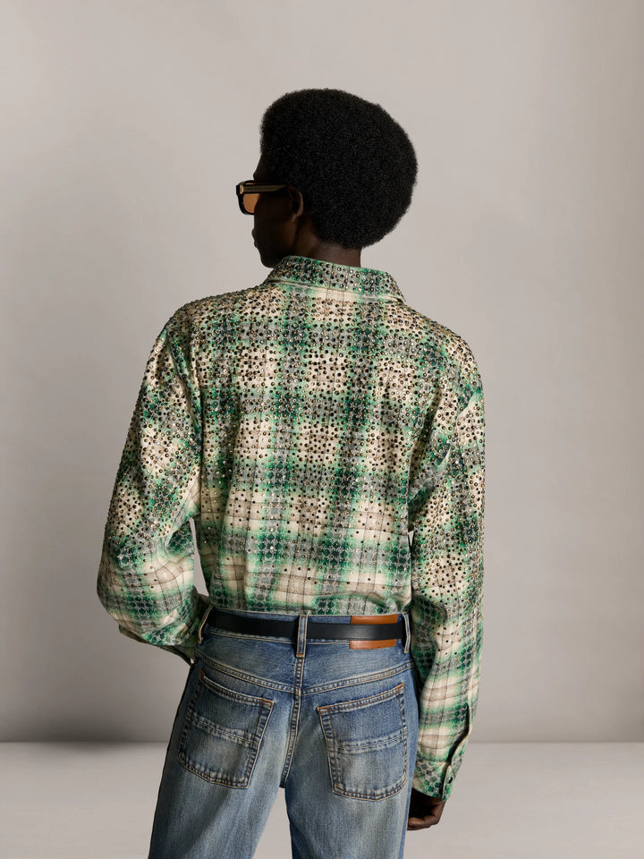 Crystal Oversized Western Flannel