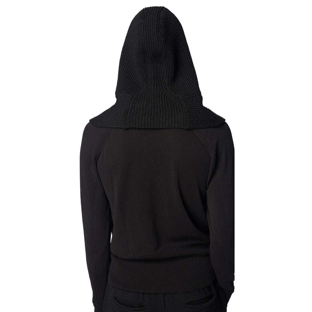 HOODED KNIT SCARF