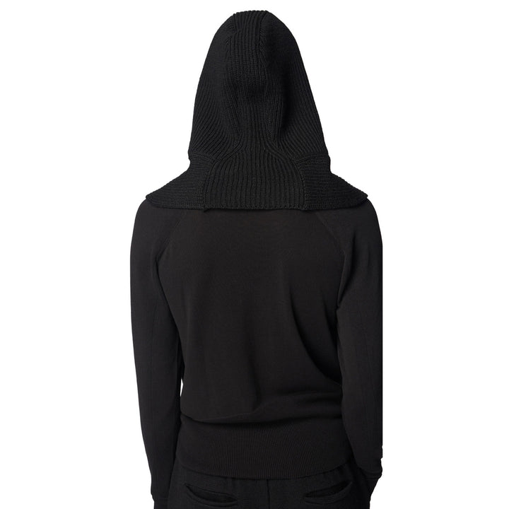 HOODED KNIT SCARF