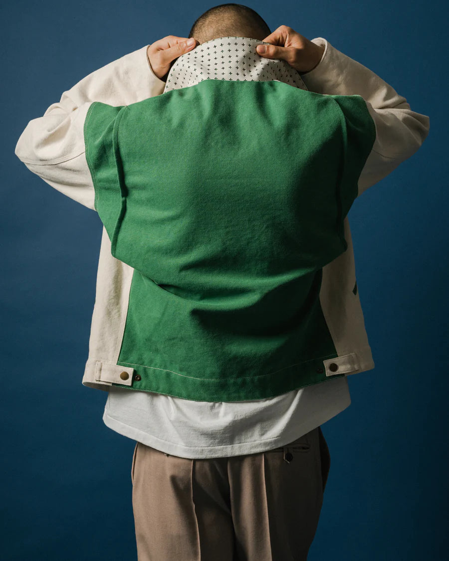 THE WORLD IS YOURS - Color Block Work Jacket