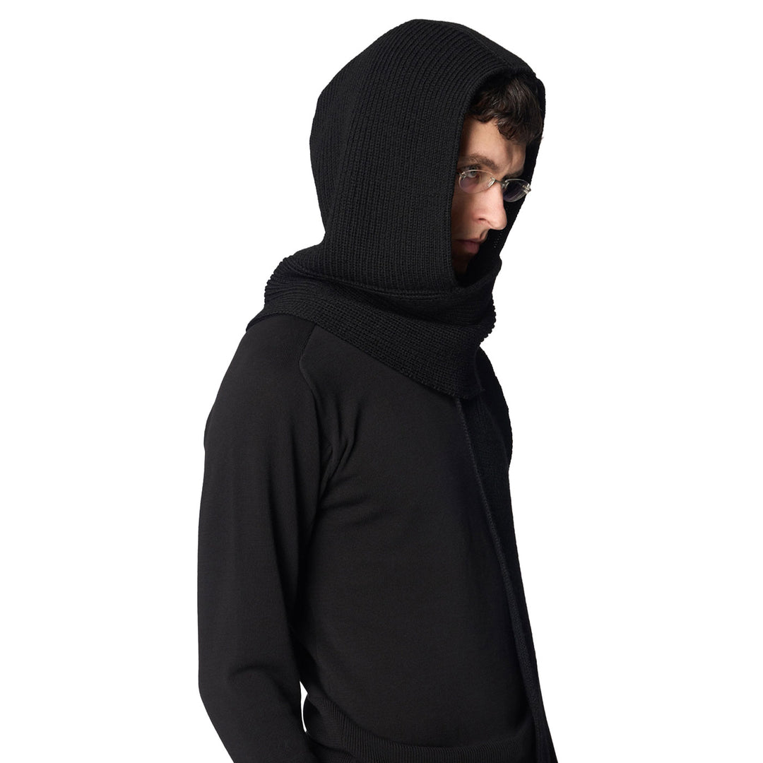 HOODED KNIT SCARF