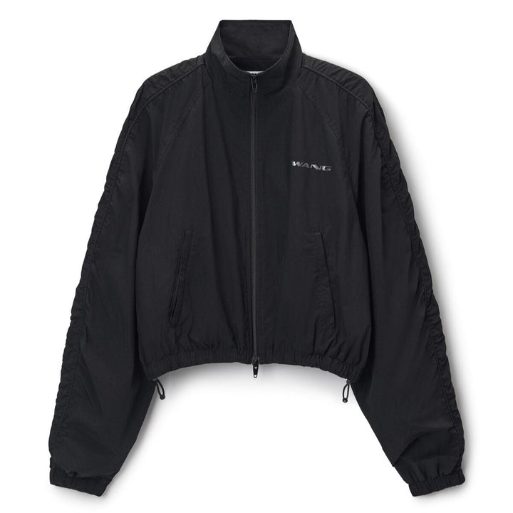 ruched track jacket