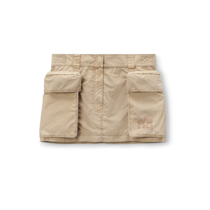 Over -size pocket cargo mini skirt
