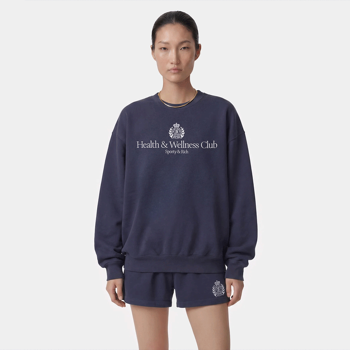 H&W Crest Embroidered Crewneck