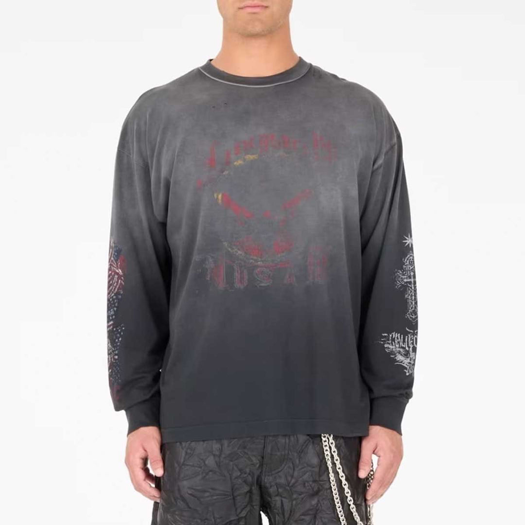 Printed long sleeve t-shirt