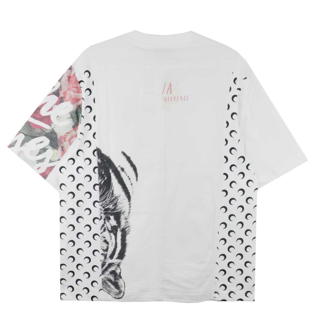 Marine Serre - Upcycled jersey crewneck t-shirt