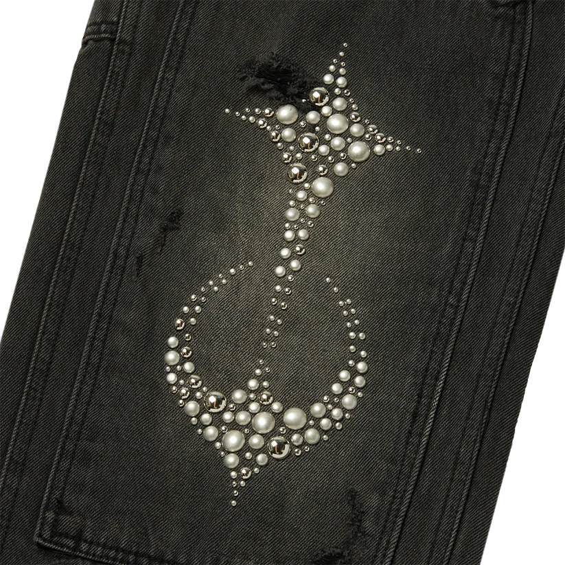 STUDDED KNEE CARPENTER PANTS