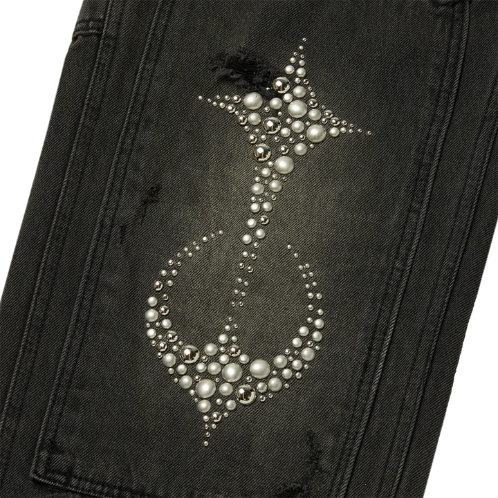 STUDDED KNEE CARPENTER PANTS