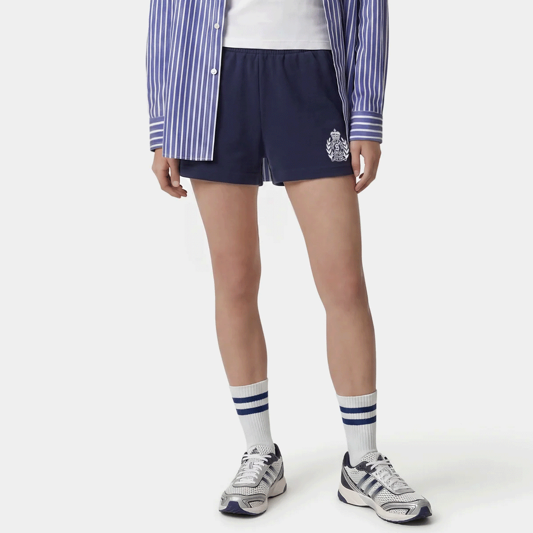NY Crest Embroidered Disco Short