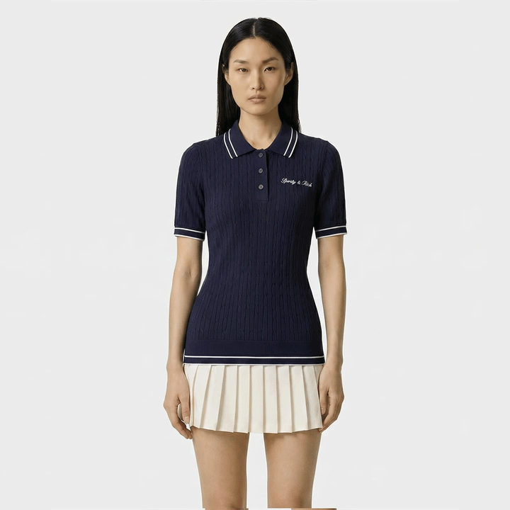 Signature Logo Mini Cable Polo