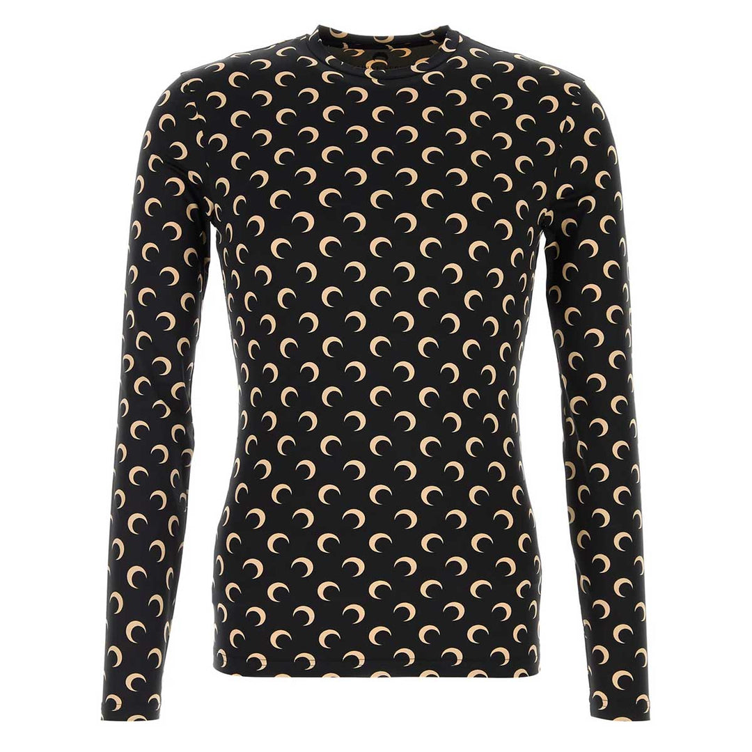 Marine Serre - Recycled Moon Jersey Second Skin Crewneck Top