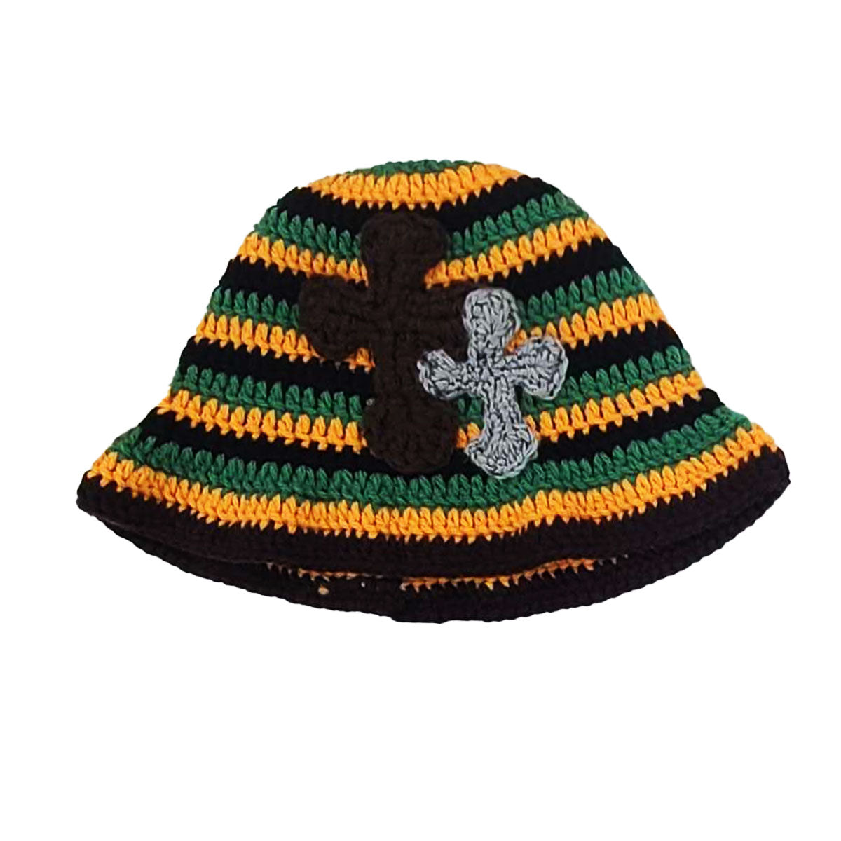 帽子 Y.A.R.N. 3D Cross Handmade Knit hat Y.A.R.N.