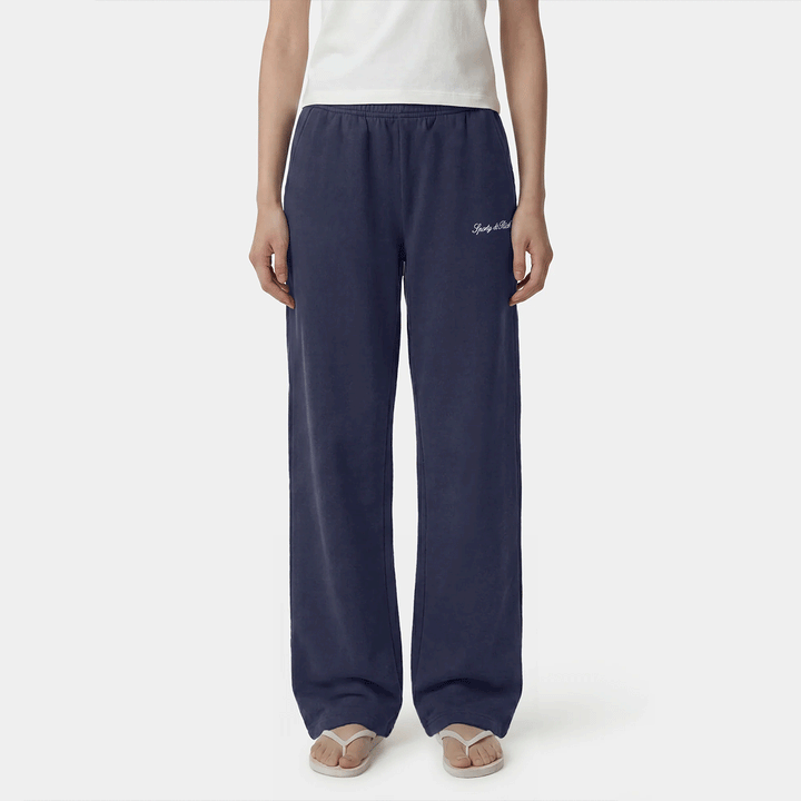 Signature Logo Embroidered Wide Sweatpants