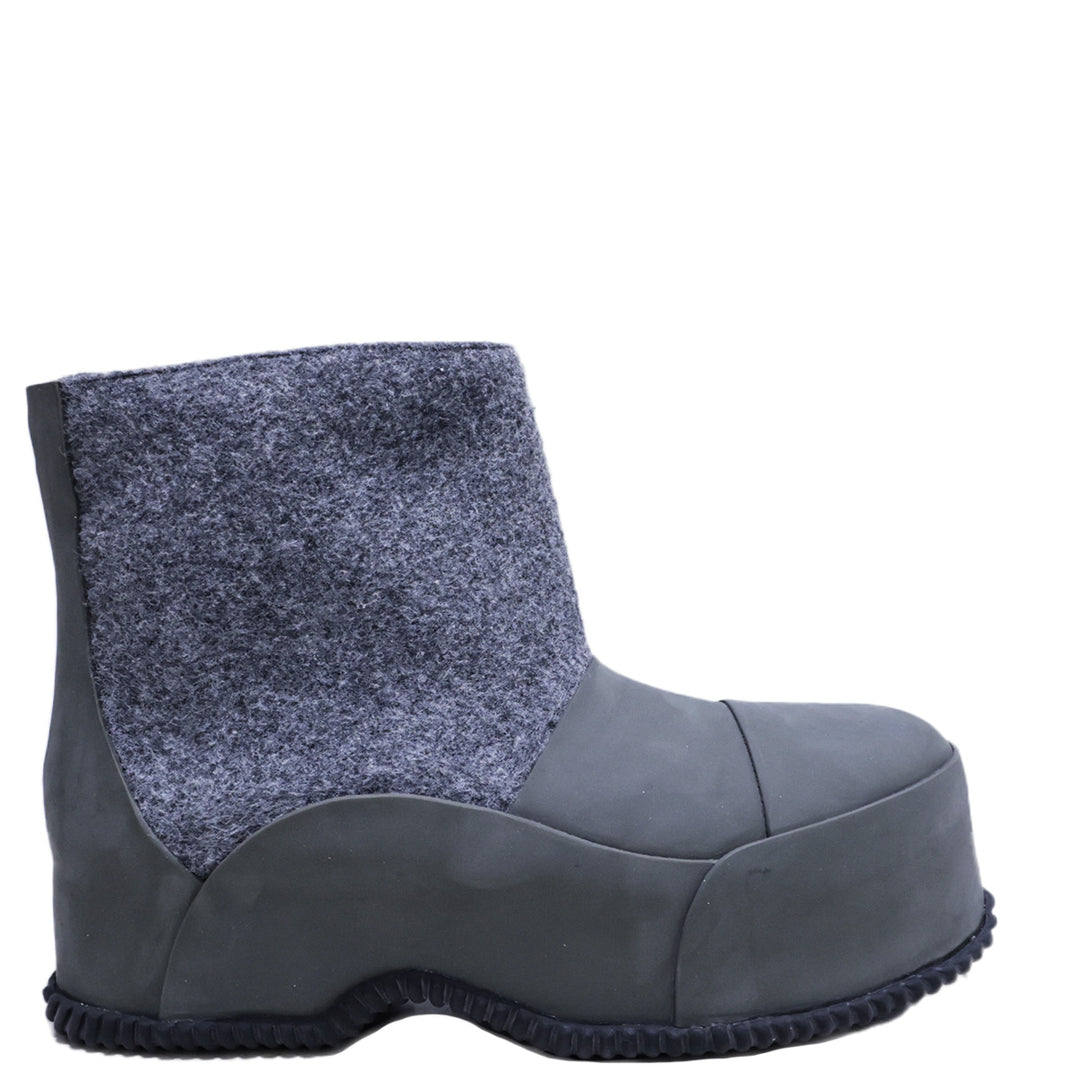 MELANGE FELT HIGH VULCANIZED RUBBER BOOT