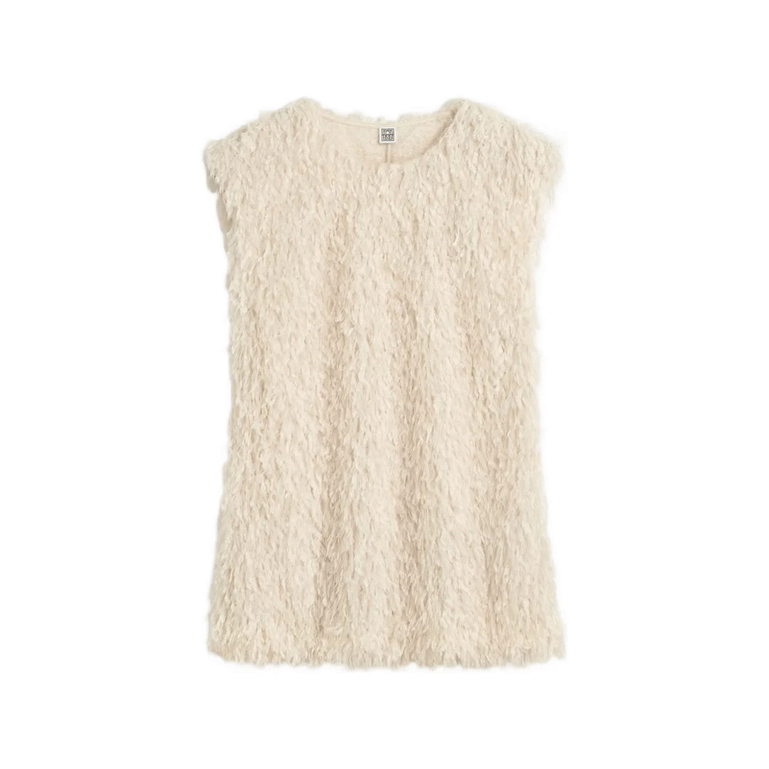 Feathered-jersey top