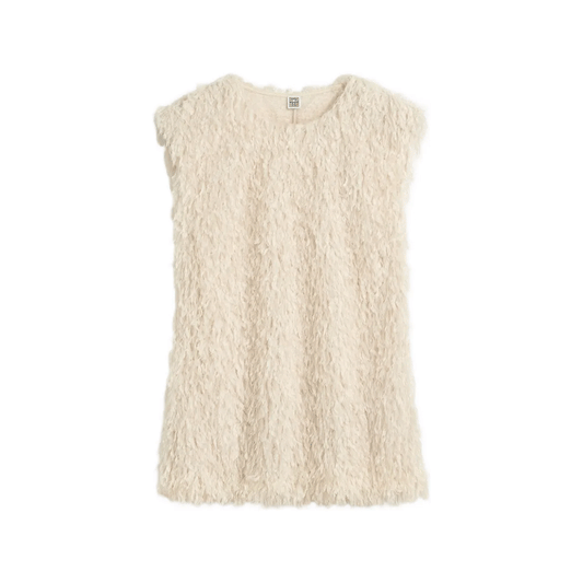 Feathered-jersey top