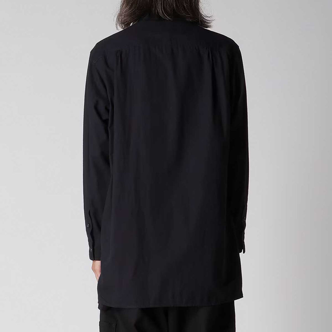 COTTON FLANNEL CHAIN STITCH FRONT ZIP SHIRT