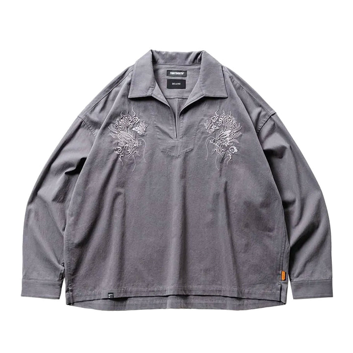 FLANNEL SKIPPER SHIRT - TIGHTBOOTH x DELUXE