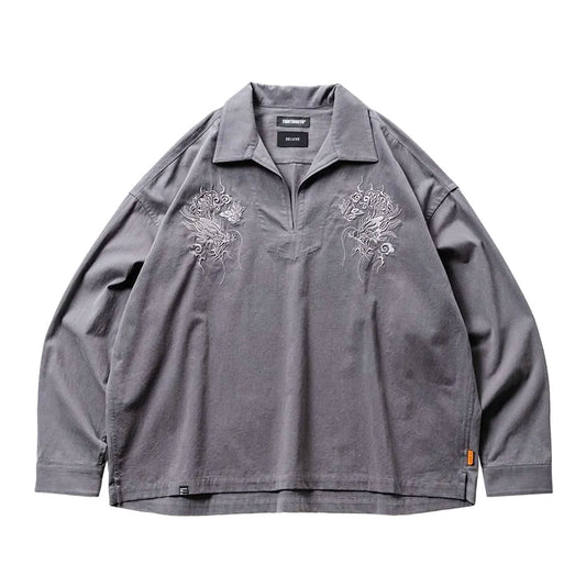 FLANNEL SKIPPER SHIRT - TIGHTBOOTH x DELUXE