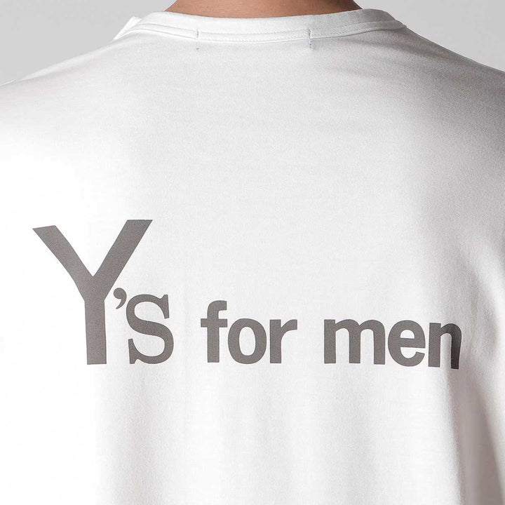 Y's for men BIG LOGO PRINT SHORT SLEEVE T-SHIRT