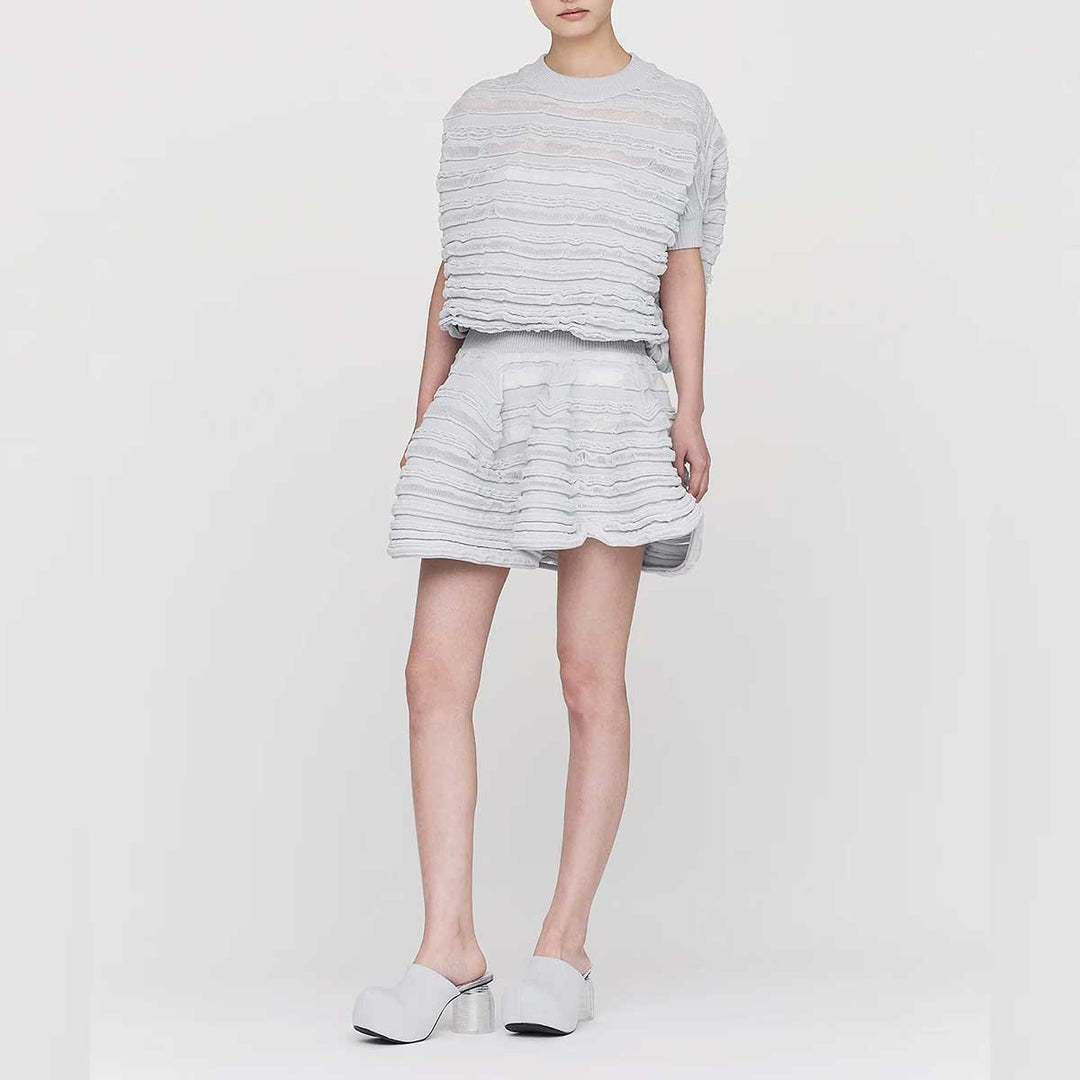 CFCL - POTTERY HS SWELL GLITTER PUFF SLEEVE MINI DRESS