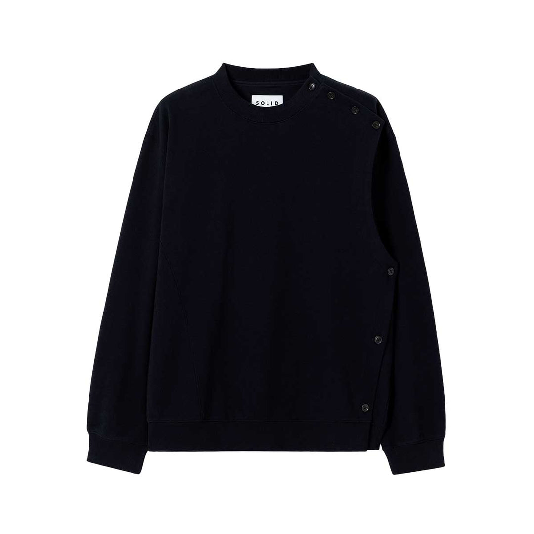 SOLID HOMME - Button Detail Sweatshirt