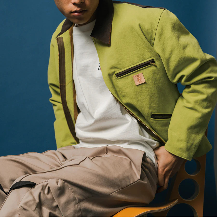 THE WORLD IS YOURS - Color Block Work Jacket