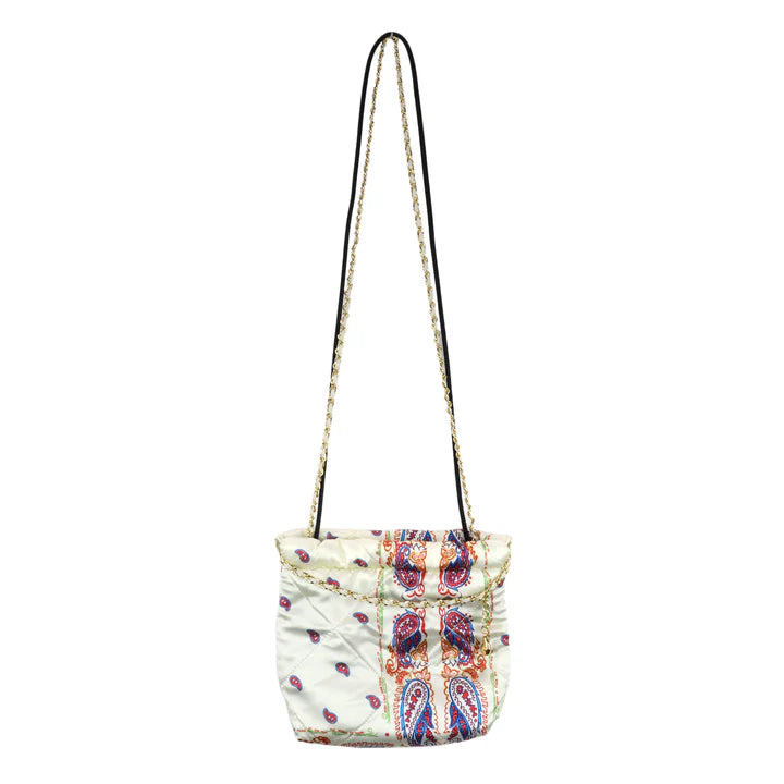 THE WORLD IS YOURS - Paisley Silk Chain Pouch