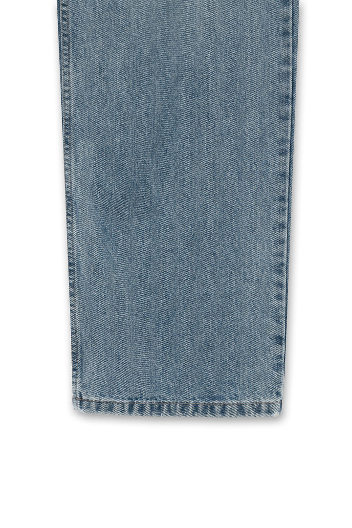 Blue Straight Denim Pants