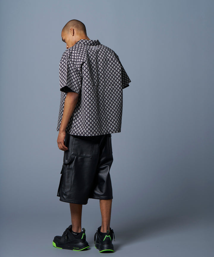 MLVINCE - LEATHER CARGO SHORTS