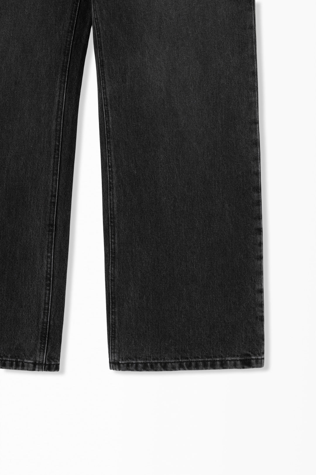 Black Slim Bootcut Denim Pants