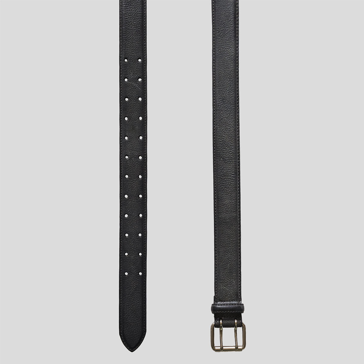 RELL TWO PRONG BELT IN WAXED LEATHER | Why are you here?