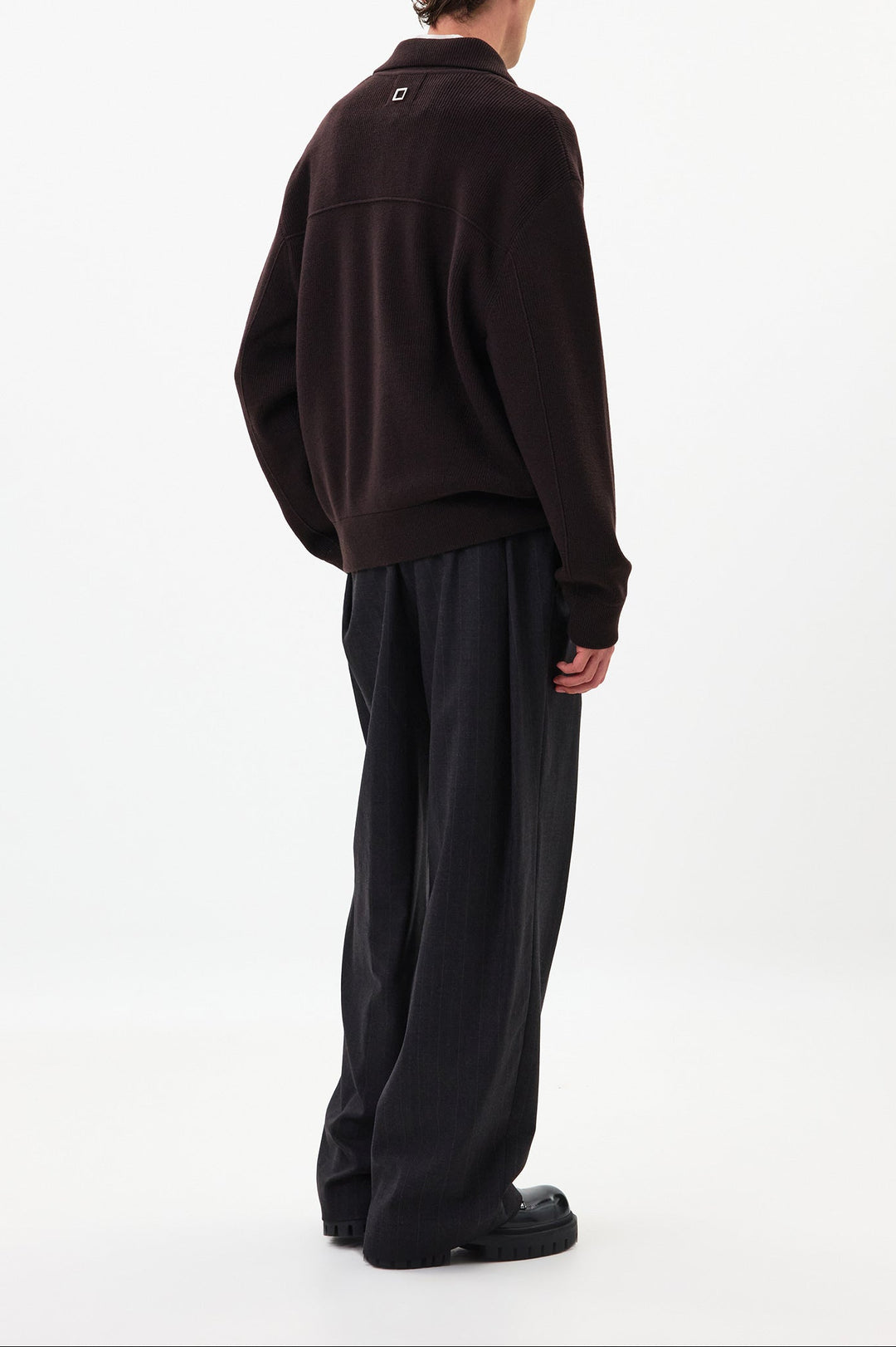 Brown Half-zip Sweater