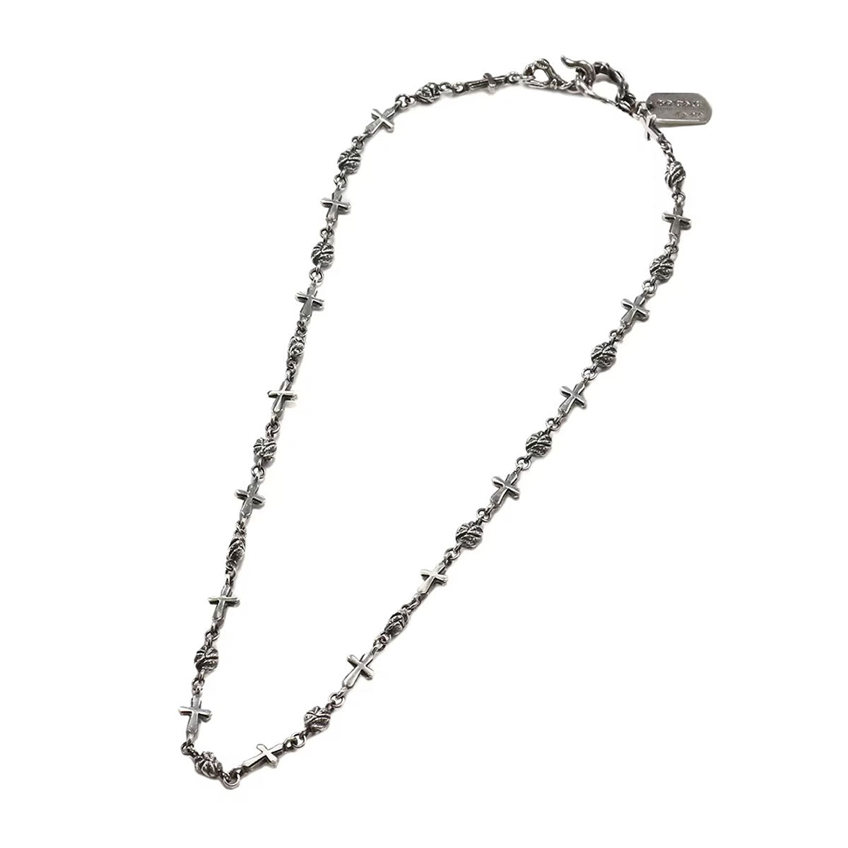 SILVER 950 GOTHIC CROSS CHAIN NECKLACE | Why are you here?