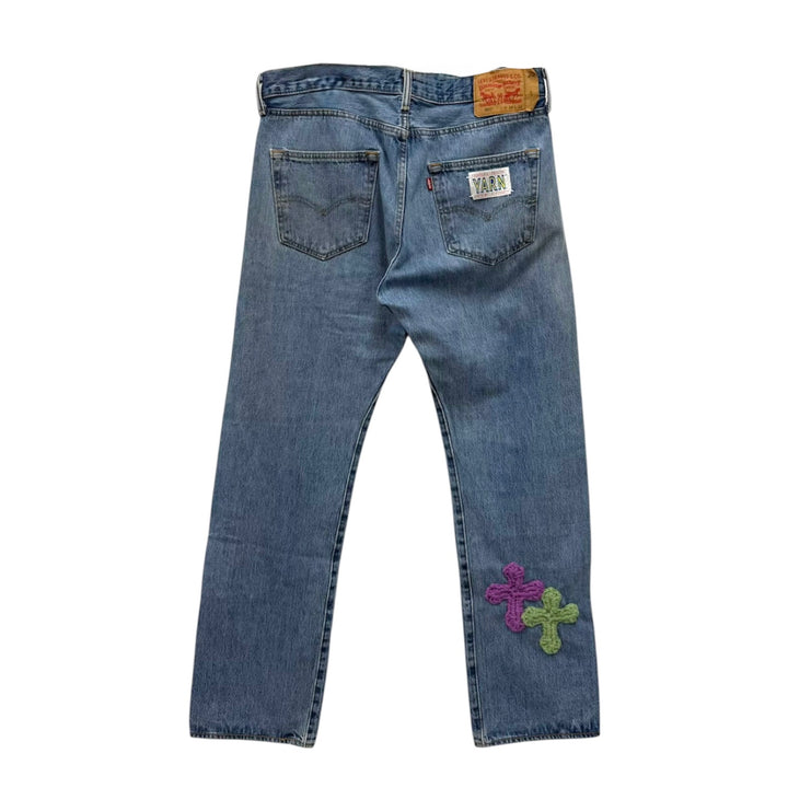 "Y.A.R.N." 3D Cross Pants【D】